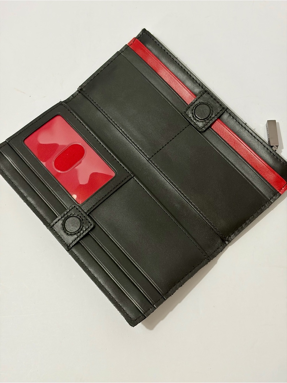 Hammitt Black 110 North Wallet in Space Buffed Suede/Gunmetal Hardware - Picture 6 of 10